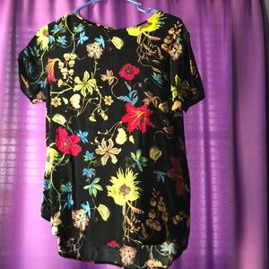 Floral Short Sleeve Blouse